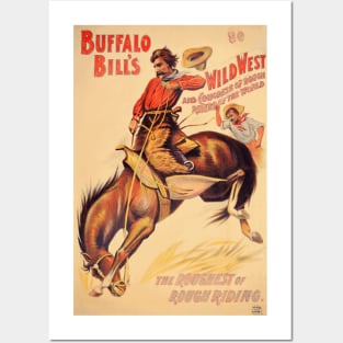 Vintage Buffalo Bill's Wild West Poster - Rough Riding Posters and Art